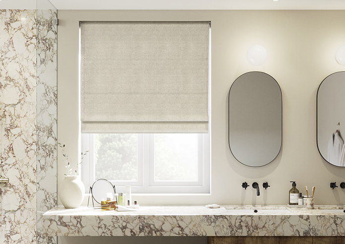 William Morris At Home Lodden Embroidery, Chalk - Roman Blind - Image 3